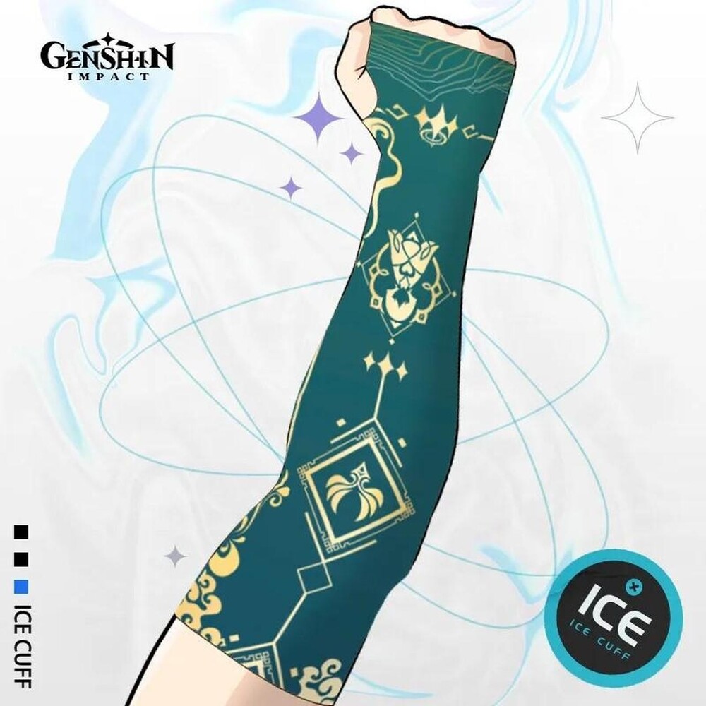 Game Impact Arm Sleeves Ice 4 D 7 F